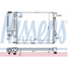 60607A NISSENS Радиатор, охлаждение двигателя
