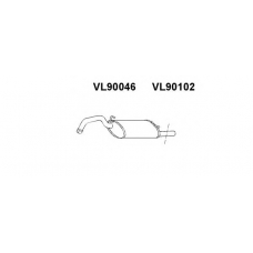 VL90102 VENEPORTE Труба выхлопного газа