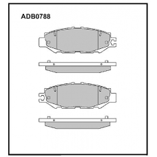 ADB0788 Allied Nippon Тормозные колодки