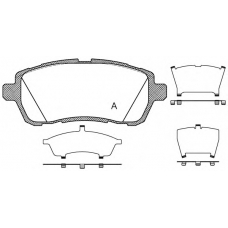 BPA1281.10 OPEN PARTS Комплект тормозных колодок, дисковый тормоз