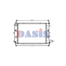 090840N AKS DASIS Радиатор, охлаждение двигателя