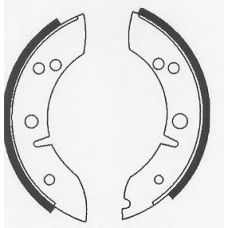 BS534 QUINTON HAZELL Комплект тормозных колодок
