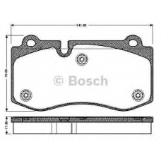 0 986 TB2 932 BOSCH Комплект тормозных колодок, дисковый тормоз