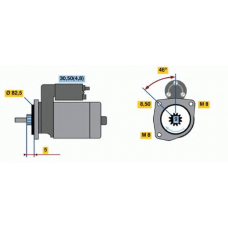 0 001 107 105 BOSCH Стартер