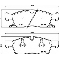 8DB 355 019-621 HELLA Комплект тормозных колодок, дисковый тормоз