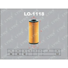 LO1118 LYNX Фильтр масляный