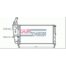 1700261 KUHLER SCHNEIDER Радиатор, охлаждение двигател