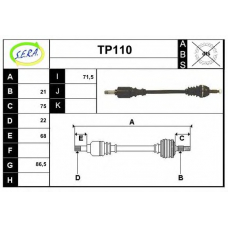 TP110 SERA Приводной вал