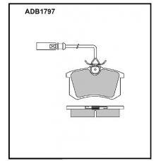 ADB1797 Allied Nippon Тормозные колодки