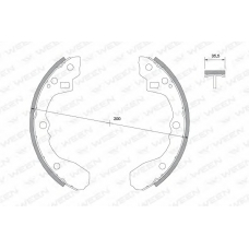 152-2034 WEEN Комплект тормозных колодок