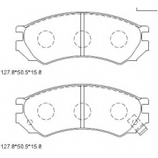 KD1715 ASIMCO Комплект тормозных колодок, дисковый тормоз