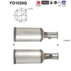 FD1028Q AS Сажевый / частичный фильтр, система выхлопа ОГ