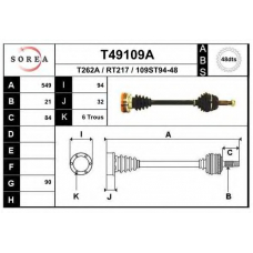 T49109A EAI Приводной вал