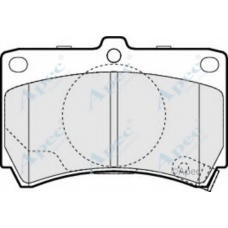 PAD1073 APEC Комплект тормозных колодок, дисковый тормоз