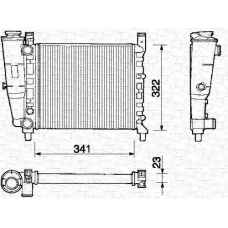 350213127000 MAGNETI MARELLI Радиатор, охлаждение двигателя