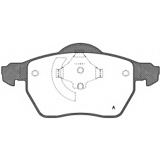 BPA0390.50 OPEN PARTS Комплект тормозных колодок, дисковый тормоз