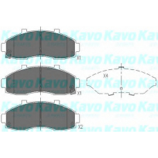 KBP-4010 KAVO PARTS Комплект тормозных колодок, дисковый тормоз