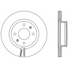 BDA2558.20 OPEN PARTS Тормозной диск