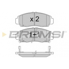 BP3083 BREMSI Комплект тормозных колодок, дисковый тормоз