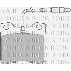 BBP1421 BORG & BECK Комплект тормозных колодок, дисковый тормоз