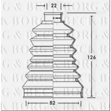 BCB2319 BORG & BECK Пыльник, приводной вал