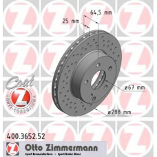 400.3652.52 ZIMMERMANN Тормозной диск