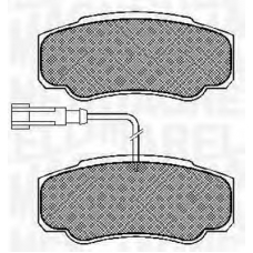 363916060573 MAGNETI MARELLI Комплект тормозных колодок, дисковый тормоз