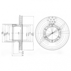 BG473 DELPHI Тормозной диск