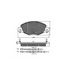 32836 SPIDAN Комплект тормозных колодок, дисковый тормоз