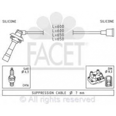 4.9795 FACET Комплект проводов зажигания