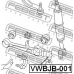 VWBJB-001 FEBEST ремонтный комплект, несущие / направляющие шарниры
