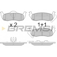 BP3239 BREMSI Комплект тормозных колодок, дисковый тормоз