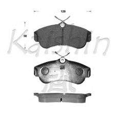 FK1180 KAISHIN Комплект тормозных колодок, дисковый тормоз