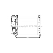 FT2046 AVA Радиатор, охлаждение двигателя