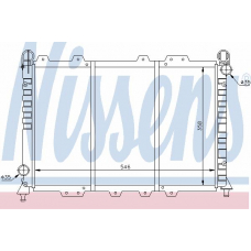 60029 NISSENS Радиатор, охлаждение двигателя