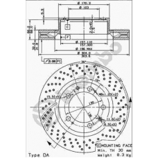 09.8421.10 BREMBO Тормозной диск