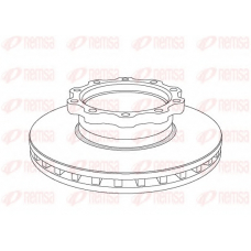 NCA1038.20 KAWE Тормозной диск