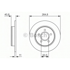 0 986 479 955 BOSCH Тормозной диск