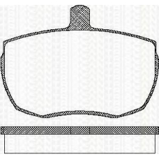 8110 10815 TRISCAN Комплект тормозных колодок, дисковый тормоз