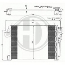 8261100 DIEDERICHS Конденсатор, кондиционер