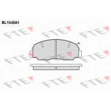 BL1540A1 FTE Комплект тормозных колодок, дисковый тормоз