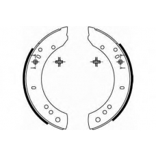 GS6082 TRW Комплект тормозных колодок