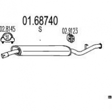 01.68740 MTS Глушитель выхлопных газов конечный