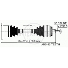 VW-8-20-124A InterParts Приводной вал