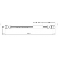 VBH438 MOTAQUIP Тормозной шланг