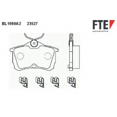 BL1669A2 FTE Комплект тормозных колодок, дисковый тормоз