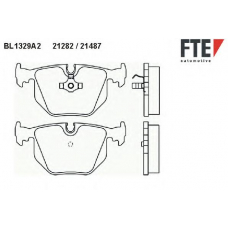 BL1329A2 FTE Комплект тормозных колодок, дисковый тормоз