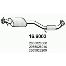 16.6003 ASSO Средний глушитель выхлопных газов