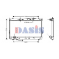 560400N AKS DASIS Радиатор, охлаждение двигателя