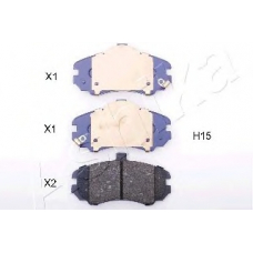 50-0H-H15 Ashika Комплект тормозных колодок, дисковый тормоз